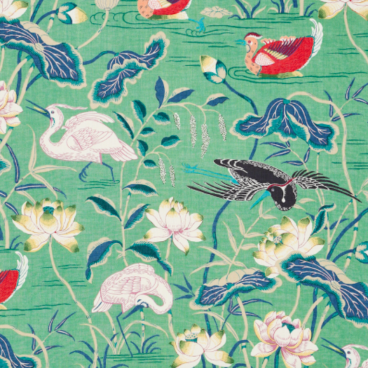 Schumacher Lotus Garden Fabric